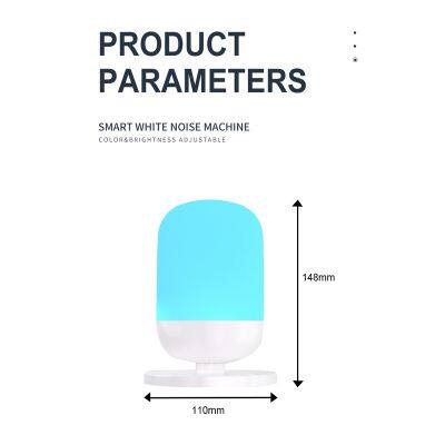 Baby Smart Night Light Touch Control RGB Light White Noise Audio Equipment Built-in Sleep Music White Noise Sound Machine photo-6