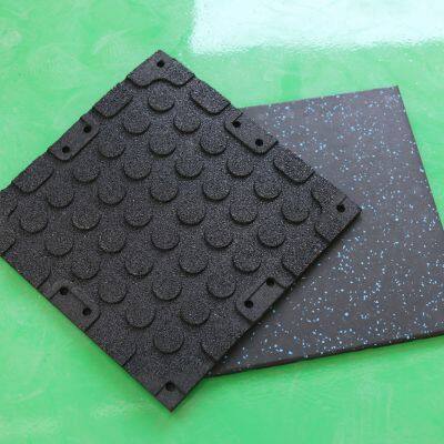 Rubber flooring interlocking 50*50/100*100cm gym flooring mat for sale