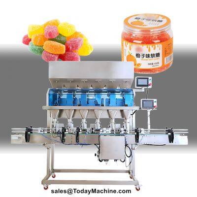 Automatic Tea Rice Seed Sugar Nut Granule Particle Bottle Weighing Filling Machine