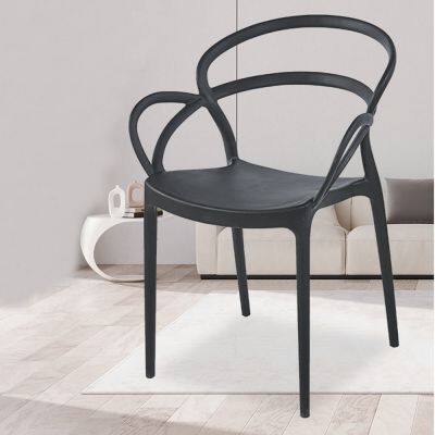 Modern Stacking PP Outdoor Dining Plastic Chairs photo-5
