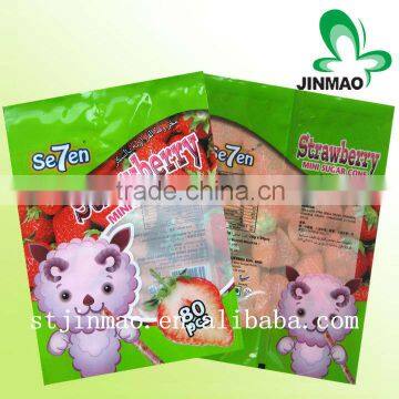 Custom laminated plastic packaging bags for candy