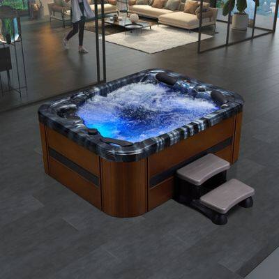 Light luxury home acrylic constant temperature heating bathtub comfortable large depth multi-bath family hotel