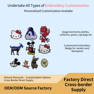 Kitten Dog Custom Chenille Embroidered Patch Cute Animal Iron-On for Hat Clothes Design