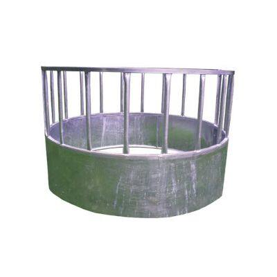 0.75kg Agricultural Heavy Duty Cattle Self Feeder Galvanized or Powder Coated Round Hay Bale Feeder Wild Feeder Horse photo-4