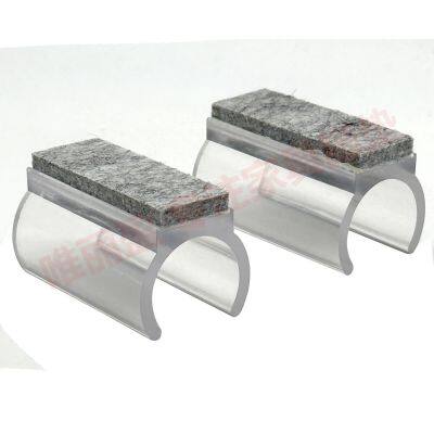 Rectangle U Shaped Chair Leg Tips Cap With Felt Pads,Furniture Feet Protectors Slide Smoothly Glides,Protect Hardwood Floor No Scratches No Noise photo-4