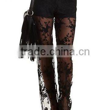 fashion leisure lace yarn pants