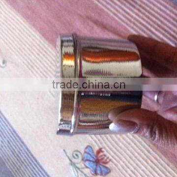 Silver Finish Metal Tin photo-3