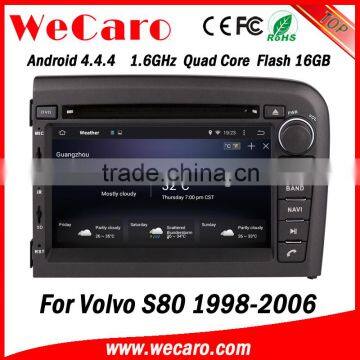 Wecaro WC-VL7061 Android 4.4.4 car multimedia system double din for volvo s80 car radio audio system GPS 1998-2006