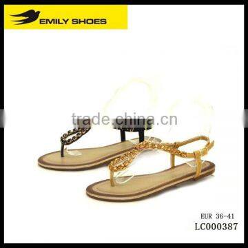 summer beautiful ladies best quality pu sandals