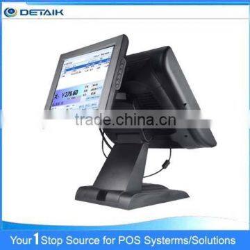 DTK-POS1560 15 Inch Touch Screen POS Computer with Dual Screen POS System All In One