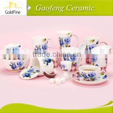 china ceramic mug, colorful ceramic mug with decal printing