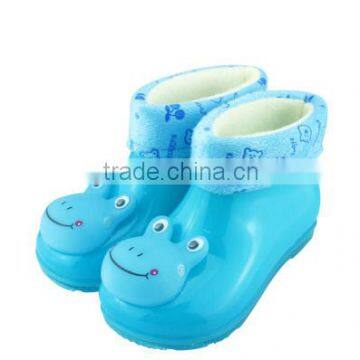 Children Short Barreled Water Shoes Boots Crystal Baby Child Safety Antiskid Rain Boot photo-3