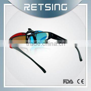 Excellent quality red cyan 3d glasses for 3d movie, tv, video