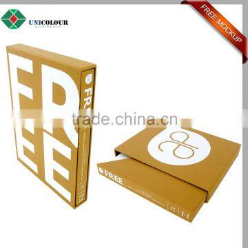 Custom logo printed folder with slipcase
