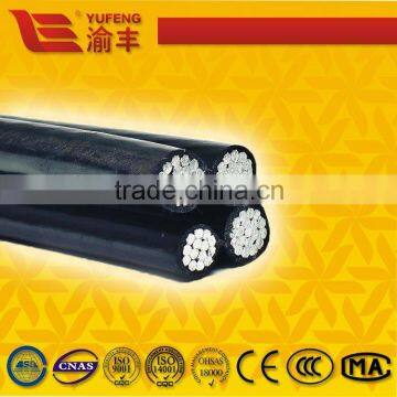 PVC/PE/XLPE insulation AAAC,AAC,ACSR conductor service drop 0.6/1kv