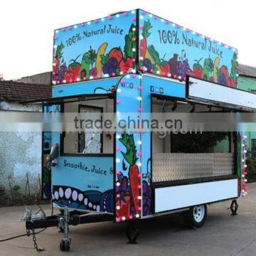 European Style Mobile Food Caravan Truck Mobile Pizza Vending Van With Big Ads Board photo-6
