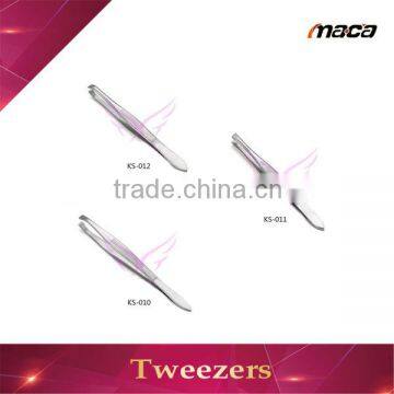 Hot selling latest logo stainless steel eyebrow tweezers