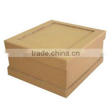 Brown honeycomb paper packaging box,storage box