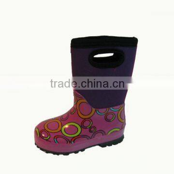 kids rubber rain boots