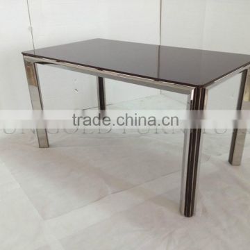 simple popular tempered glass dining table (SZ-DT022)