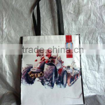 PP non-woven lamination christmas shopping bag