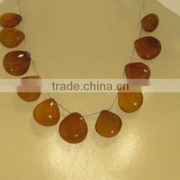 Chalcedony Pear Shape Beads 17X15MM 23X21Approx 11 Pcs Quality On Wholesale Price.