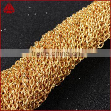 14 Inch 14K Wholesales Designs Stainless Steel Mens Jewelry Figaro Chains Link Necklace photo-6