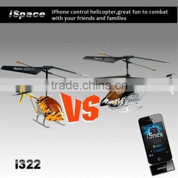 Promotion products! 3.5Ch phont controlled helicopter combat helicopter controlled by iPhone