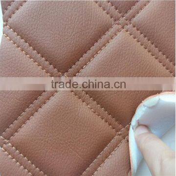 High quality car seat microfiber pvc leather with sponge backing stocklot rexine car seat leather