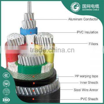 armoured coaxial cable/ armoured cable suppliers/ 240mm xlpe 4 core armoured cable