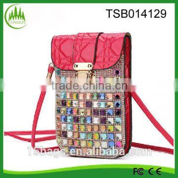 New product China Yiwu wholesale designer women fashion PU mobile pouch