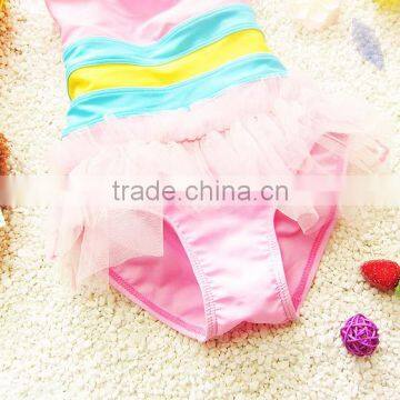 2016 New Design Kid Swimming Suit for One Piece Girl Swimwear Whoelsale Kid Bathing Suit (S025) photo-3