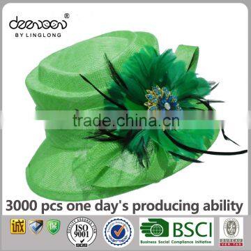 High Quality Lady Sinamay Hat Wholesale Women Church Hat