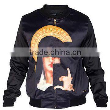 Pakistani Made Satin Jacket for Germany,customized 2015 Bomber Satin Jacket,high Quality Bomber Jacket photo-6