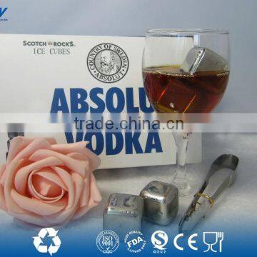 8pcs Stainless Steel Ice Cubes Glacier Rocks Whiskey Ice Stones + Velvet Bag photo-3