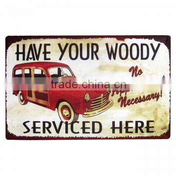 Wall metal plaque / tin sign