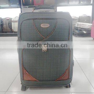 china unique waterproof nylon trolley luggage set