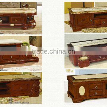 Living room furniture design tea table with marble top