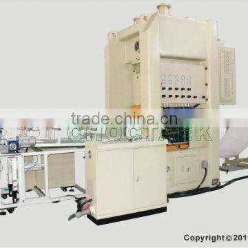 Aluminium foil container production line in packaging forming machines