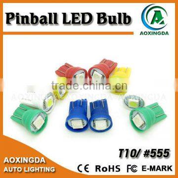 5050 1 SMD T10 BA9S pinball LED bulb for coin operated game machine