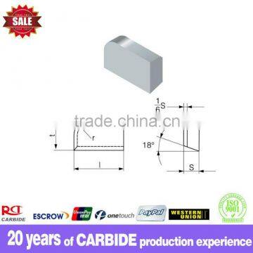 Tungsten carbide cutting tips