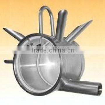 Staineless steel milking claw cluster for milking machine