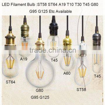 2015 New dimmable filament led bulb,2W 3W 4W 6W 8W led filament lamp, dimmable led filament bulb light                        
                                                Quality Choice