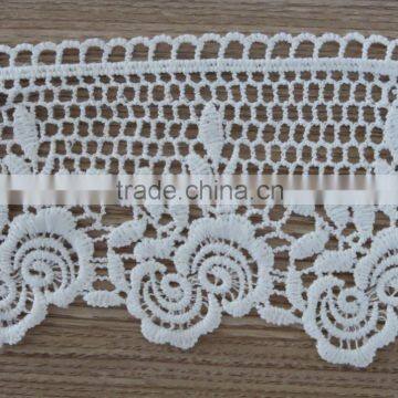 2015 new style flower 100% cotton water-soluble lace trim