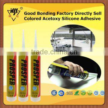 Good Bonding Factory Directly Sell Colored Acetoxy Silicone Adhesive