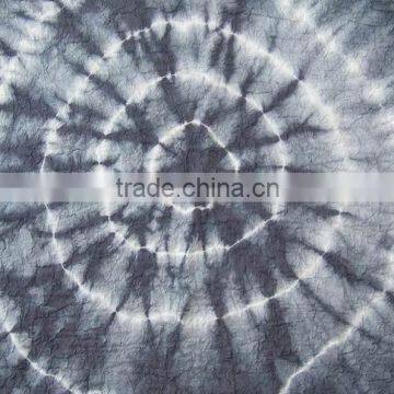 Tie dyed silk linen fabric