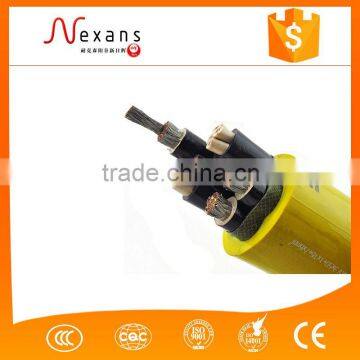 High Quality Low Voltage Rubber Sheathed Flat Flexible Cable for Mining