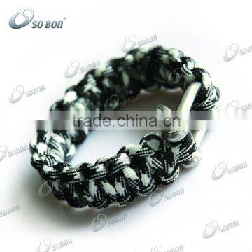 handmade multifunction metal charms bracelet paracord bracelet accessories