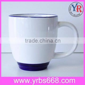 Sublimation Ceramic Mug With Colored Rim And Handle Photo Mugs