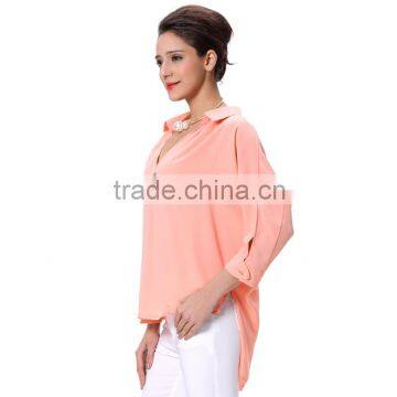 New Fashion Batwing Sleeve Chiffon Top For Girls In 2016 photo-3